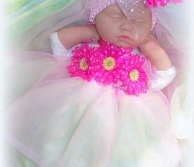 Baby Girl Rainbow Tutu dress and Headband set